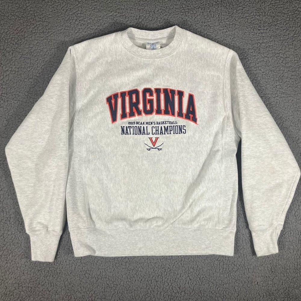 Champion Reverse Weave Virginia 2019 National Champions Sweatshirt Mens Medium